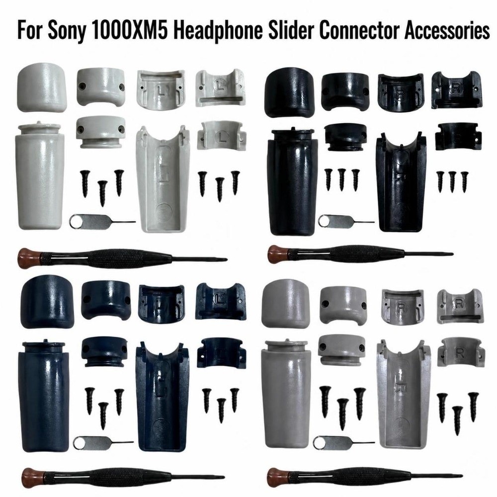 Sony Headphone Wh-1000Xm5 - Kunststoff-Kopfhörer-Scharnier-Reparaturset, Komplettes Arm-Verbindungsset, Ersatzteil für Kopfhörerarm