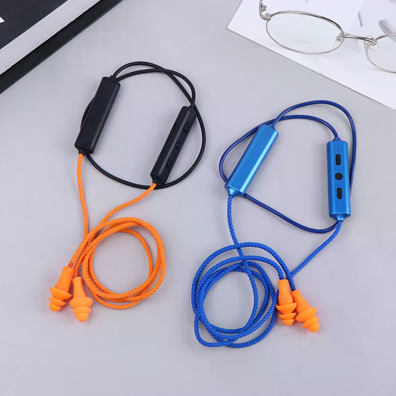 Bluetooth Headset On Ear - Bluetooth-Kopfhörer mit Ohrstöpseln für Arbeit, Lärmschutz,