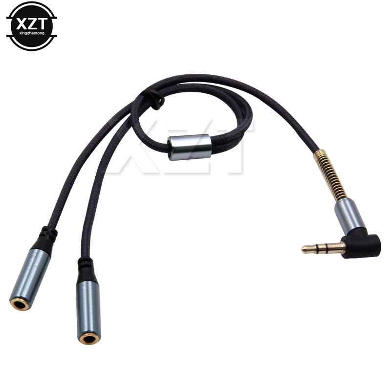 Audio Splitter Y - 3,5 mm 1 bis 2 Audio-Aux-Y-Splitter-Kabel-Adapter,