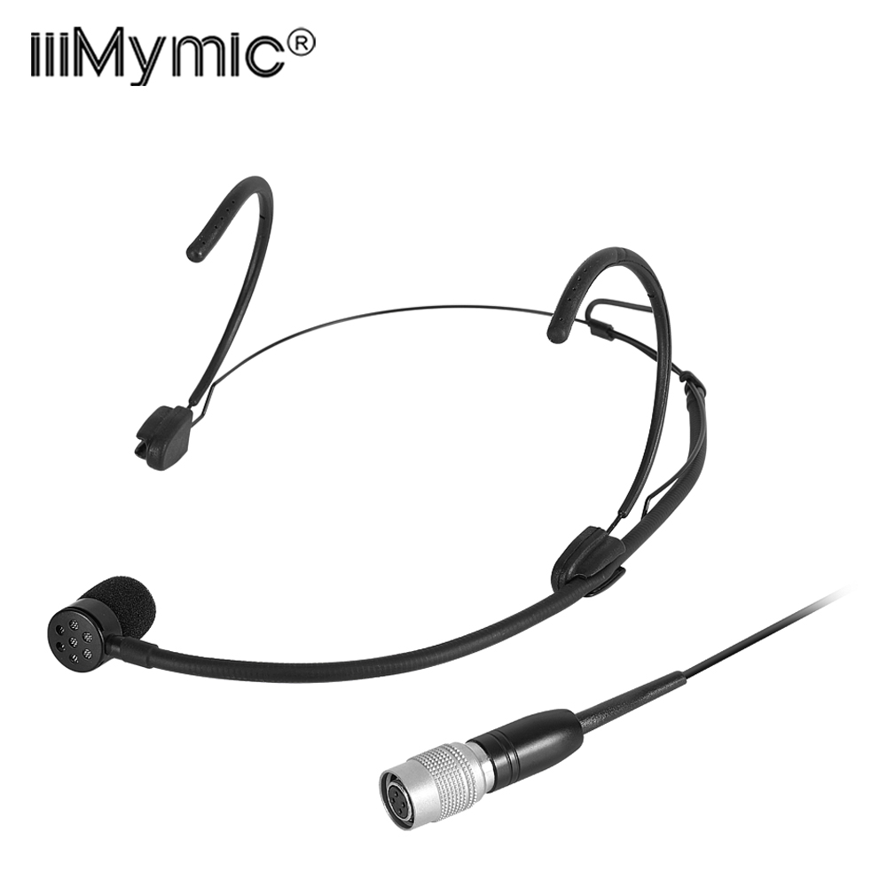 Shure Mic Sm58 - Iiimymic Unidirektionales schwarzes Headset-Mikrofon, Mini-4-Pin-Gesangsmikrofon für
