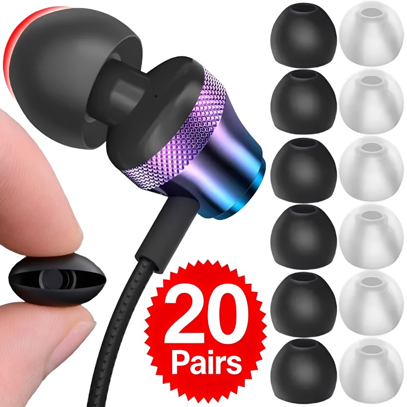 1-20 Paar Weiche Silikon-Ersat – Silicone Ear Tip Replacement Bewertung und Preis