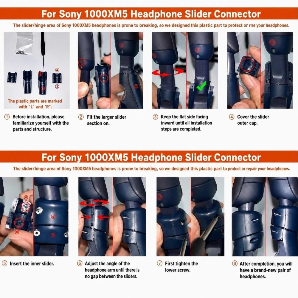 Kunststoff-Kopfhörer-Scharnier – Sony Headphone Wh-1000Xm5 Bewertung und Preis