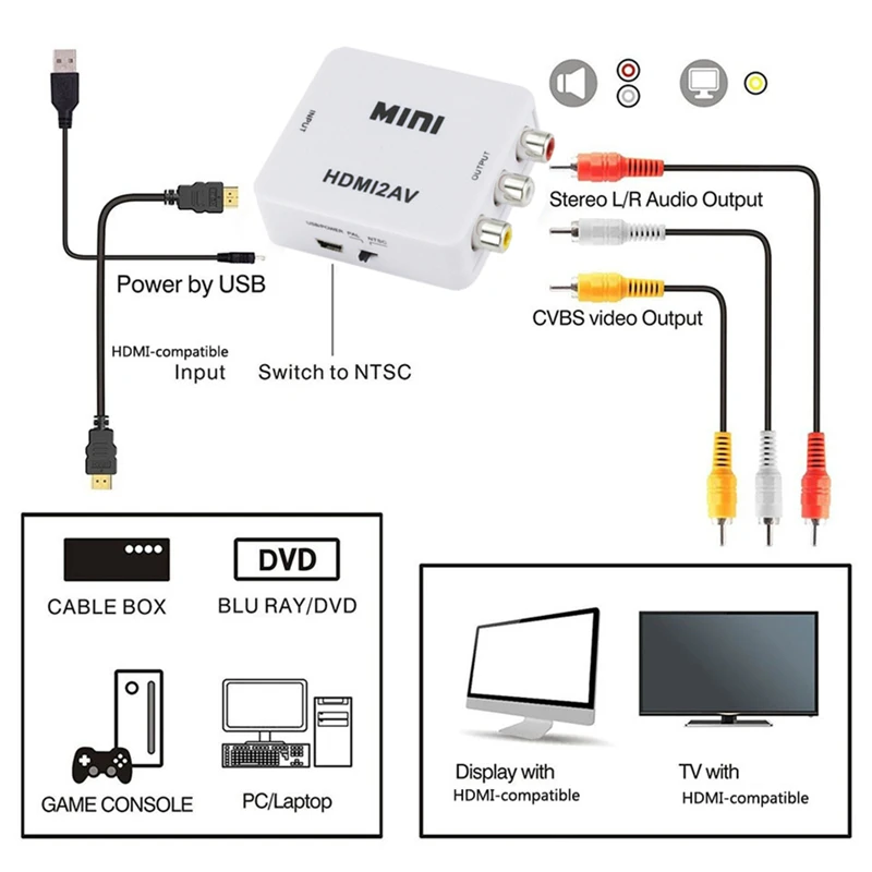 HDMI-kompatibel zu RCA Konvert – Audio Splitter Y Bewertung und Preis