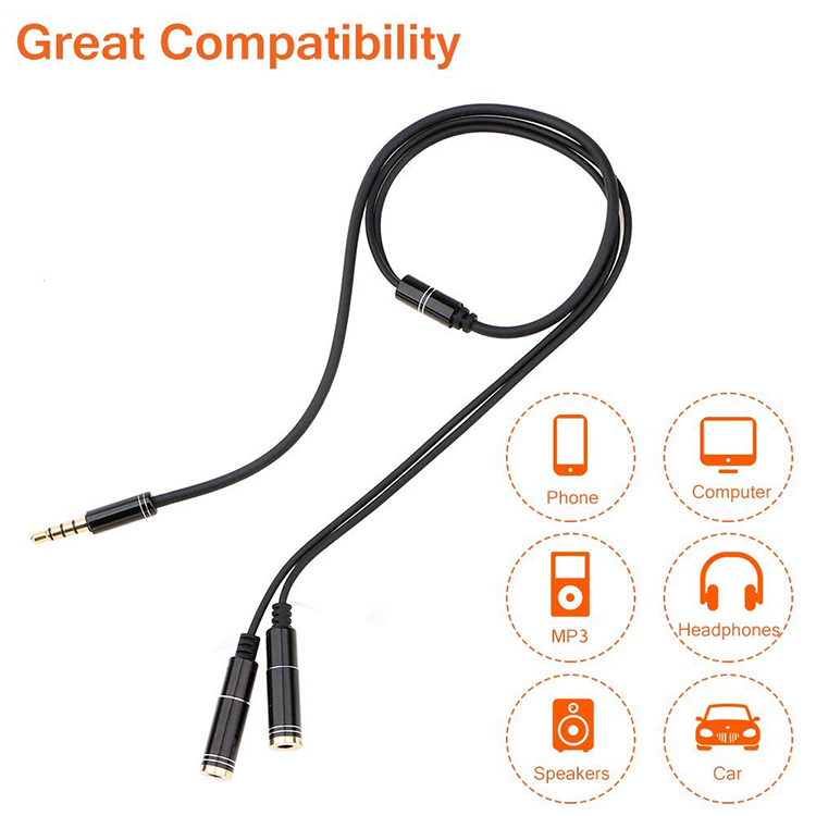 3,5 mm Mic Y Mobile Audio Spli – Earphone Splitter Jack Bewertung und Preis